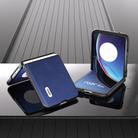 For Motorola Razr 40 Ultra ABEEL Morocco Texture PU Phone Case(Blue) - 3