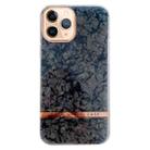 For iPhone 11 Pro Max Electroplating Shell Texture TPU Phone Case(Black) - 1