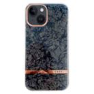For iPhone 15 Electroplating Shell Texture TPU Phone Case(Black) - 1
