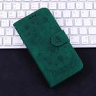 For Motorola Edge 50 Pro Butterfly Rose Embossed Leather Phone Case(Green) - 2