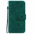 For Motorola Edge 2024 Butterfly Rose Embossed Leather Phone Case(Green) - 2
