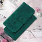 For Motorola Moto G 5G 2025 Butterfly Rose Embossed Leather Phone Case(Green) - 2