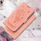 For Motorola Moto G 5G 2025 Butterfly Rose Embossed Leather Phone Case(Pink) - 2