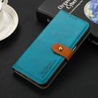 For Honor X8b KHAZNEH Dual-color Cowhide Texture Flip Leather Phone Case(Blue) - 2