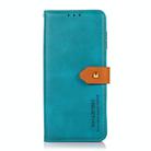 For Honor 400 KHAZNEH Dual-color Cowhide Texture Flip Leather Phone Case(Blue) - 3