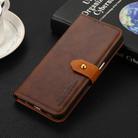 For Honor 400 KHAZNEH Dual-color Cowhide Texture Flip Leather Phone Case(Brown) - 2