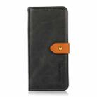 For Honor 400 Lite KHAZNEH Dual-color Cowhide Texture Flip Leather Phone Case(Black) - 2