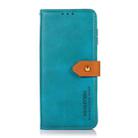 For Honor 400 Lite KHAZNEH Dual-color Cowhide Texture Flip Leather Phone Case(Blue) - 2