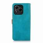 For Honor 400 Lite KHAZNEH Dual-color Cowhide Texture Flip Leather Phone Case(Blue) - 3