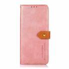 For Honor 400 Lite KHAZNEH Dual-color Cowhide Texture Flip Leather Phone Case(Rose Gold) - 2
