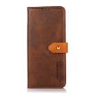 For Honor 400 Lite KHAZNEH Dual-color Cowhide Texture Flip Leather Phone Case(Brown) - 2