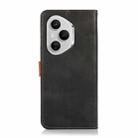 For Honor 400 Pro Global 160.8mm KHAZNEH Dual-color Cowhide Texture Flip Leather Phone Case(Black) - 3