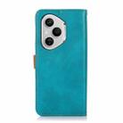 For Honor 400 Pro Global 160.8mm KHAZNEH Dual-color Cowhide Texture Flip Leather Phone Case(Blue) - 3