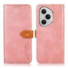 For Honor 400 Pro Global 160.8mm KHAZNEH Dual-color Cowhide Texture Flip Leather Phone Case(Rose Gold) - 1