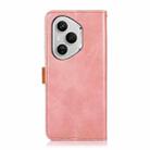 For Honor 400 Pro Global 160.8mm KHAZNEH Dual-color Cowhide Texture Flip Leather Phone Case(Rose Gold) - 3