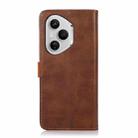 For Honor 400 Pro Global 160.8mm KHAZNEH Dual-color Cowhide Texture Flip Leather Phone Case(Brown) - 3