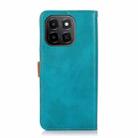 For Honor X6c 4G KHAZNEH Dual-color Cowhide Texture Flip Leather Phone Case(Blue) - 3