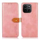 For Honor X6c 4G KHAZNEH Dual-color Cowhide Texture Flip Leather Phone Case(Rose Gold) - 1