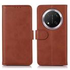 For Honor X9C 5G Global Cow Texture Leather Phone Case(Brown) - 1