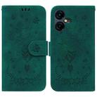 For Tecno Pova Neo 3 Butterfly Rose Embossed Leather Phone Case(Green) - 1