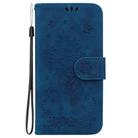 For Tecno Spark 20 Pro Butterfly Rose Embossed Leather Phone Case(Blue) - 3