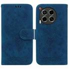 For Tecno Camon 30 4G / 5G Butterfly Rose Embossed Leather Phone Case(Blue) - 1