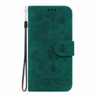 For Tecno Camon 30 4G / 5G Butterfly Rose Embossed Leather Phone Case(Green) - 2