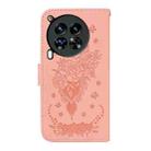 For Tecno Camon 30 Premier 5G Butterfly Rose Embossed Leather Phone Case(Pink) - 3