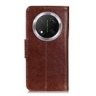 For Honor X9C 5G Global Nappa Texture Flip Leather Phone Case(Brown) - 3