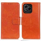 For Honor 400 Lite Nappa Texture Flip Leather Phone Case(Orange) - 1