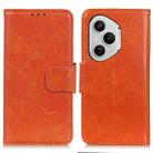 For Honor 400 Pro Global 160.8mm Nappa Texture Flip Leather Phone Case(Orange) - 1