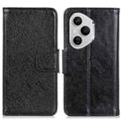 For Honor 400 Pro Global 160.8mm Nappa Texture Flip Leather Phone Case(Black) - 1