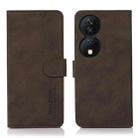 For Honor X7B / Huawei Enjoy 50 Plus KHAZNEH Matte Texture Leather Phone Case(Brown) - 3