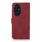 For Honor 200 KHAZNEH Matte Texture Leather Phone Case(Red) - 3