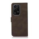 For Honor 200 Lite Global KHAZNEH Matte Texture Leather Phone Case(Brown) - 3