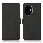 For Honor 400 KHAZNEH Matte Texture Leather Phone Case(Black) - 1