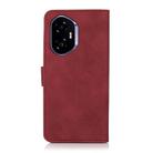 For Honor 400 KHAZNEH Matte Texture Leather Phone Case(Red) - 3