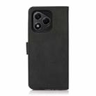 For Honor 400 Lite KHAZNEH Matte Texture Leather Phone Case(Black) - 3