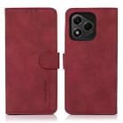 For Honor 400 Lite KHAZNEH Matte Texture Leather Phone Case(Red) - 1