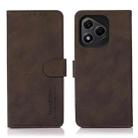 For Honor 400 Lite KHAZNEH Matte Texture Leather Phone Case(Brown) - 1