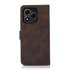 For Honor 400 Lite KHAZNEH Matte Texture Leather Phone Case(Brown) - 3