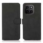 For Honor X6c 4G KHAZNEH Matte Texture Leather Phone Case(Black) - 1