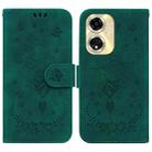 For OPPO A59 5G / A2M Butterfly Rose Embossed Leather Phone Case(Green) - 1