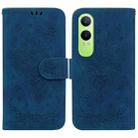 For OPPO K12x Butterfly Rose Embossed Leather Phone Case(Blue) - 1