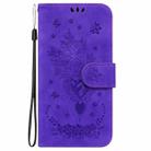 For OPPO Reno13 Pro Global Butterfly Rose Embossed Leather Phone Case(Purple) - 3
