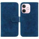 For OPPO A5 Pro 5G Butterfly Rose Embossed Leather Phone Case(Blue) - 1