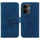 For OPPO Reno13 F 4G / 5G Butterfly Rose Embossed Leather Phone Case(Blue) - 1