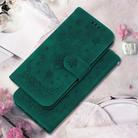 For OPPO Reno13 F 4G / 5G Butterfly Rose Embossed Leather Phone Case(Green) - 2