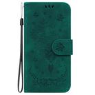 For OPPO Reno13 F 4G / 5G Butterfly Rose Embossed Leather Phone Case(Green) - 3