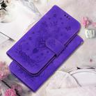For OPPO Reno13 F 4G / 5G Butterfly Rose Embossed Leather Phone Case(Purple) - 2